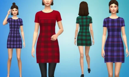 Sims 4 Gaby’s Tartan Mini Dress for Women Mod: How to Download and Style This Trendy Outfit