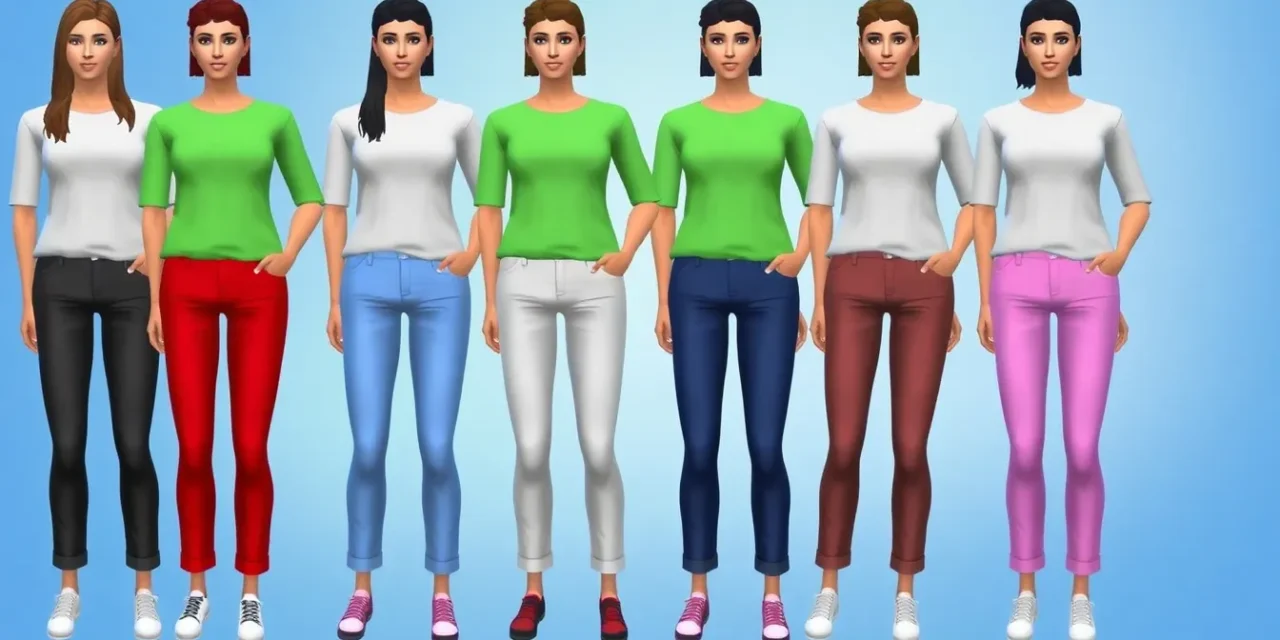 Sims 4 GoldFish Cotton Pants Mod: Enhance Your Sims’ Style with Versatile Casual Wear