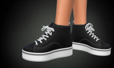 Sims 4 Platform High Top Sneakers for Women Mod: Elevate Your Sims’ Style with 72 Color Options