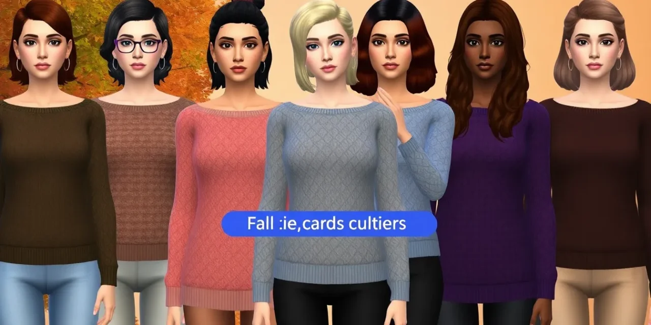 Sims 4 QICC Sweater Weather Collection Mod: Elevate Your Fall Fashion in CAS
