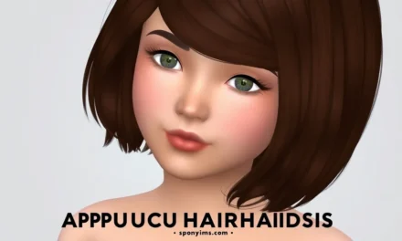 Unlock Stylish Creativity with the Sims 4 SONYASIMS – Cappuccino Hair Kids Mod