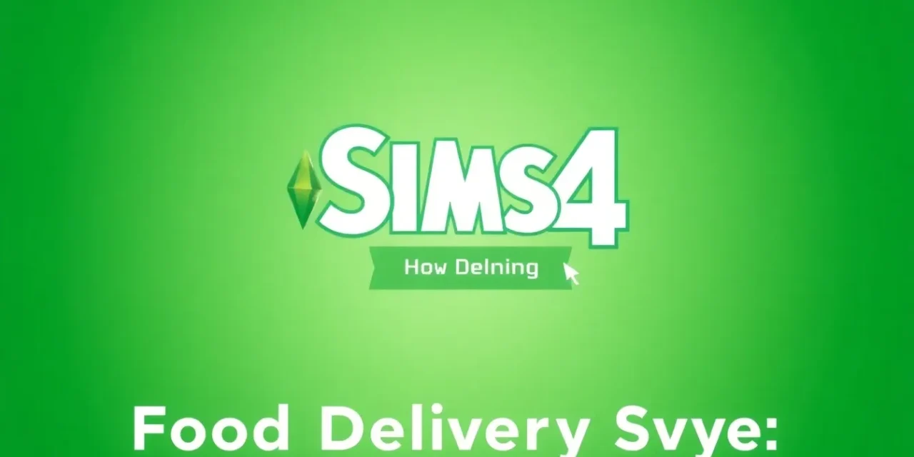 Sims 4 Food Delivery Service Mod: How to Download, Install & Enhance Your Gameplay