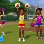Sims 4 Junior Cheer Mod: Add Fun Cheerleading Poses for Child Sims