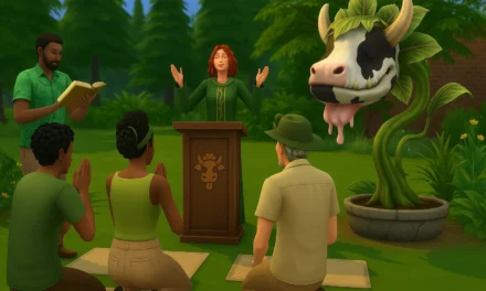Sims 4 religion mod adds hilarious cult of cow plant