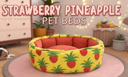Sims 4 Strawberry Pineapple Pet Beds Mod: Add Cute and Colorful Beds for Cats and Dogs