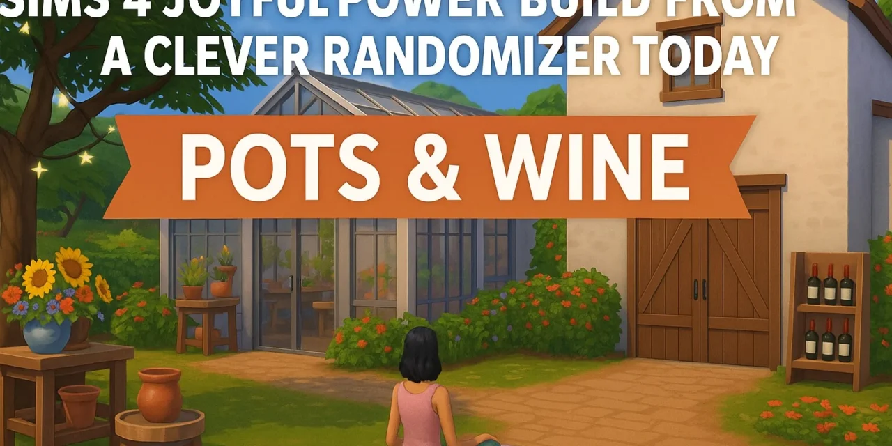 Sims 4 joyful power build from a clever randomizer today