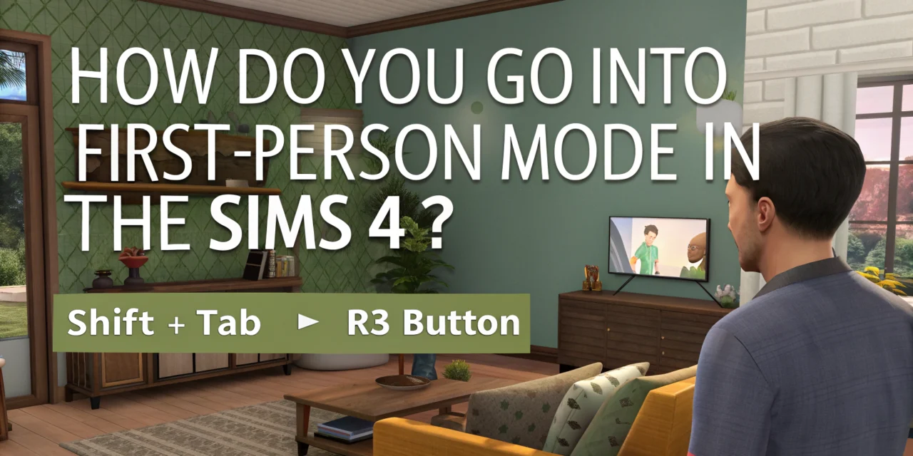 How to Enter First-Person Mode in The Sims 4: Step-by-Step Guide to Playing Through Your Sim’s Eyes