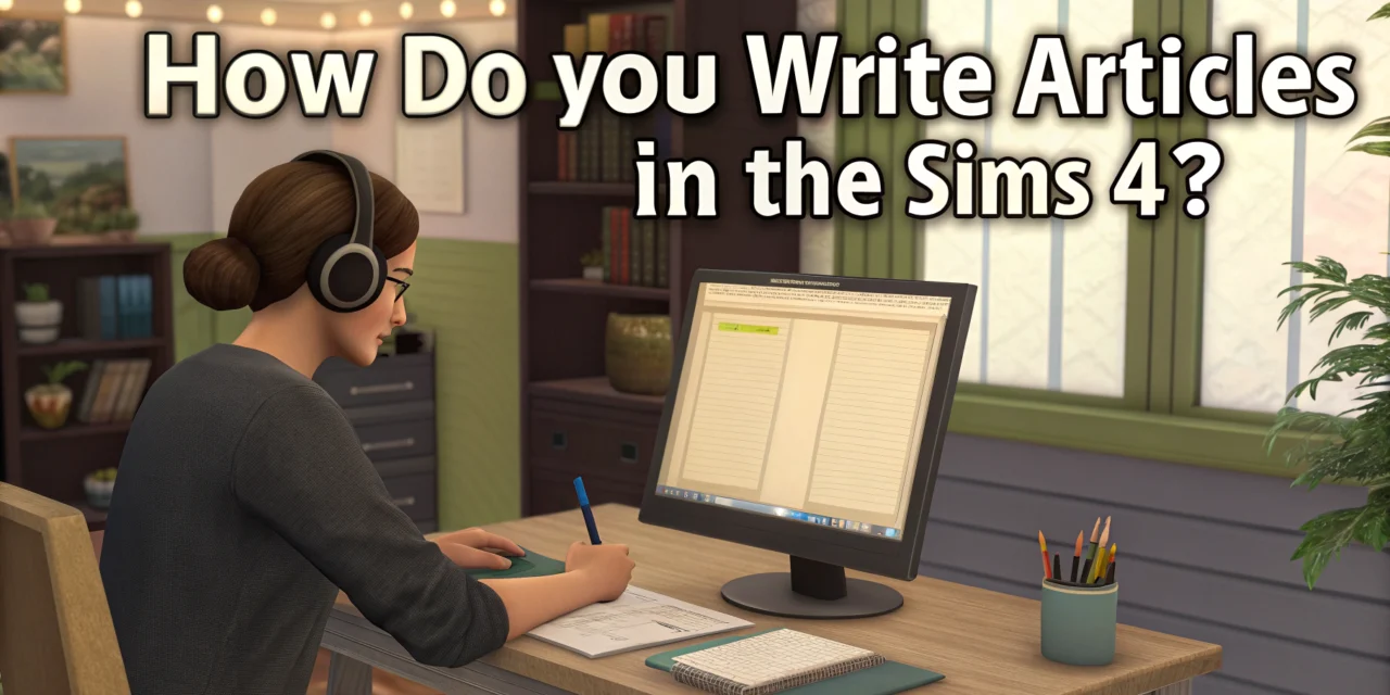How to Write Articles in The Sims 4: Step-by-Step Guide to Mastering Journalism and Interviews
