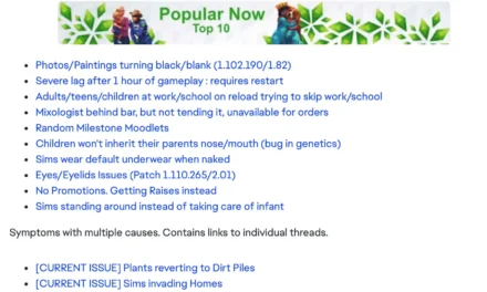 Top Reported Sims 4 Bugs Ahead of Adventure Awaits