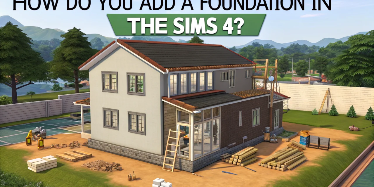 How to Add a Foundation in The Sims 4: Easy Step-by-Step Guide to Building Your Dream Home